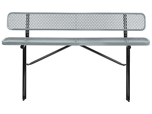Inground Mount Bench with Back