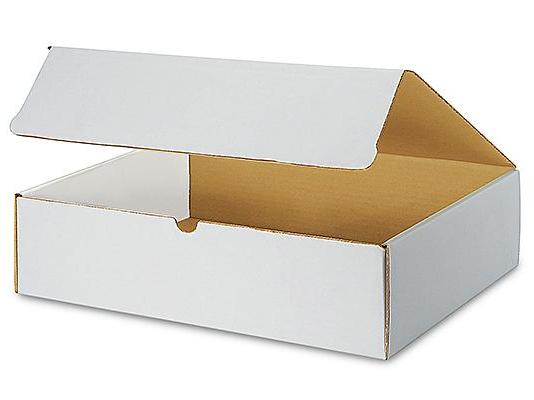 15 1 / 8 x 11 1 / 8 x 3 White Literature Mailers