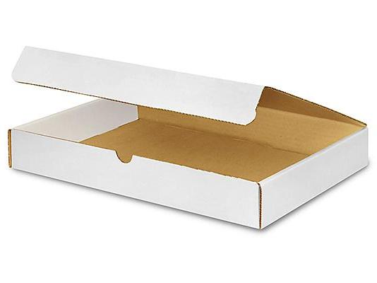 14 1 / 4 x 11 1 / 4 x 2 White Literature Mailers