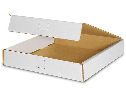 7 3 / 8 x 7 3 / 8 x 1 3 / 8 White Literature Mailers