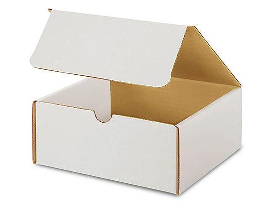 7 1 / 2 x 7 x 3 1 / 4 White Literature Mailers