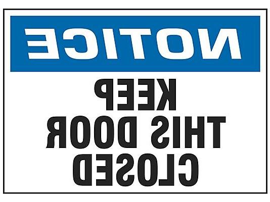 Keep This Door Closed Sign