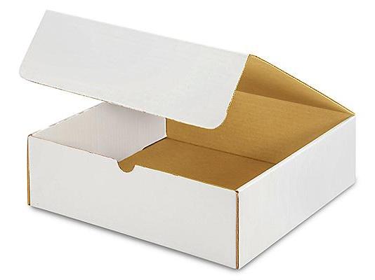11 1 / 2 x 11 1 / 2 x 3 3 / 4 White Literature Mailers