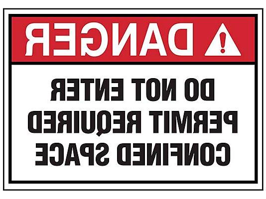 Do Not Enter Permit Required Confined Space Sign