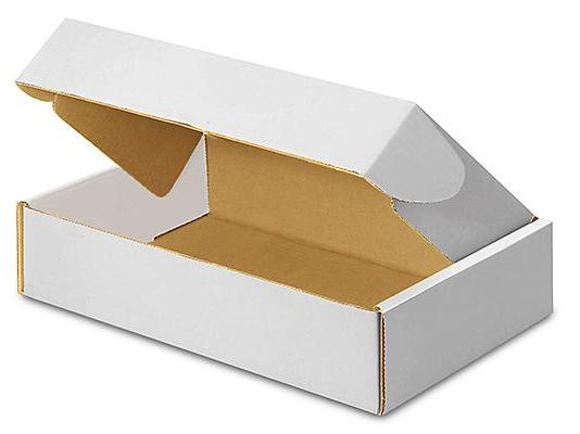 12 x 8 x 2 3 / 4 White Tab Locking Literature Mailers