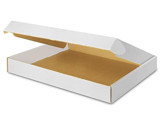 22 x 18 x 2 3 / 4 White Tab Locking Literature Mailers