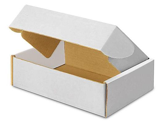 9 x 6 1 / 2 x 2 3 / 4 White Tab Locking Literature Mailers