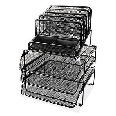 Wire Mesh Deluxe Desktop Organizer