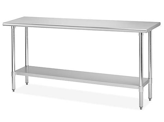 Standard Stainless Steel Worktable with Bottom Shelf