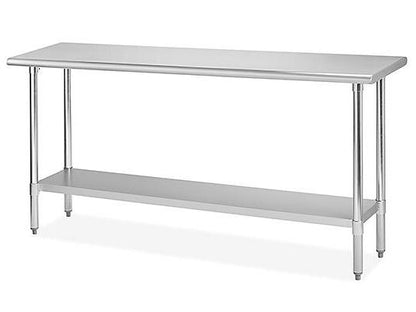 Standard Stainless Steel Worktable with Bottom Shelf