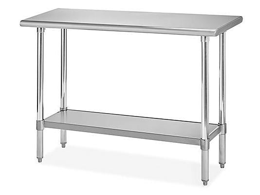 Deluxe Stainless Steel Worktable with Bottom Shelf