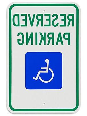 Reserved Parking Handicapped Sign