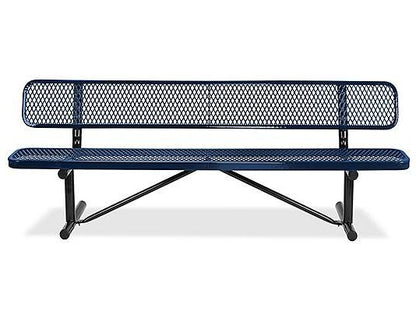 Metal Bench with Back