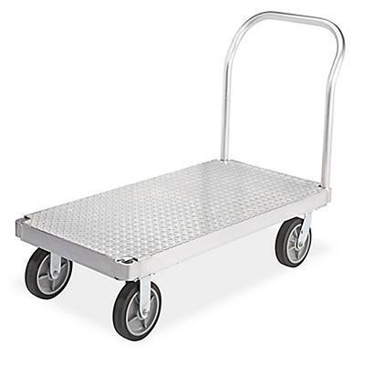 Aluminum Platform Truck with Rubber Wheels