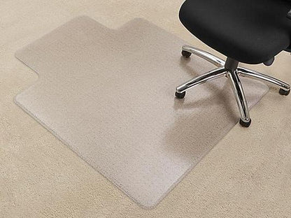 Plush Carpet Chair Mat with Lip