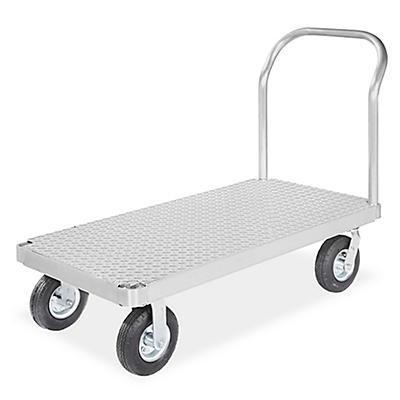 Aluminum Platform Truck with Pneumatic Wheels