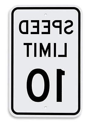 Speed Limit 10 Sign