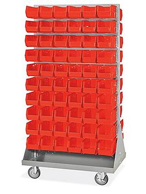 Panel Mobile Stackable Bin Organizer