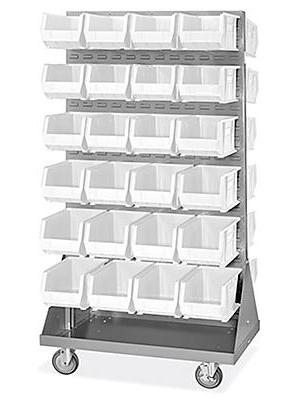 Panel Mobile Stackable Bin Organizer