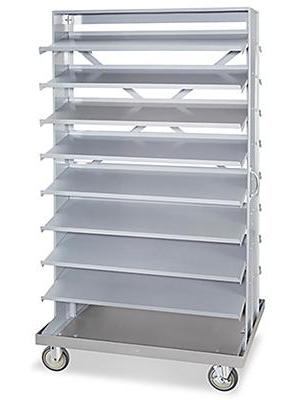 Mobile Gravity Shelf Bin Organizer