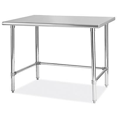 Deluxe Stainless Steel Worktable without Bottom Shelf