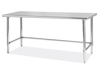 Deluxe Stainless Steel Worktable without Bottom Shelf