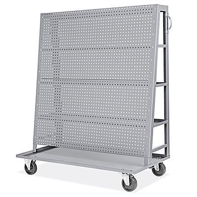 Pegboard Cart with Shelves