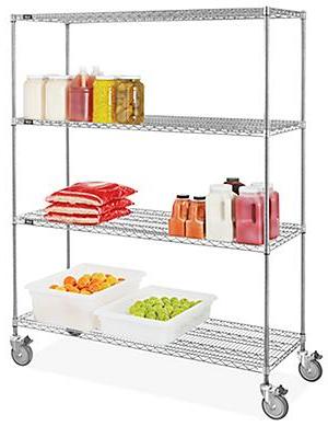 Stainless Steel Mobile Shelving