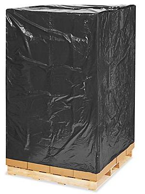 51 x 49 x 97 3 Mil Black Pallet Covers