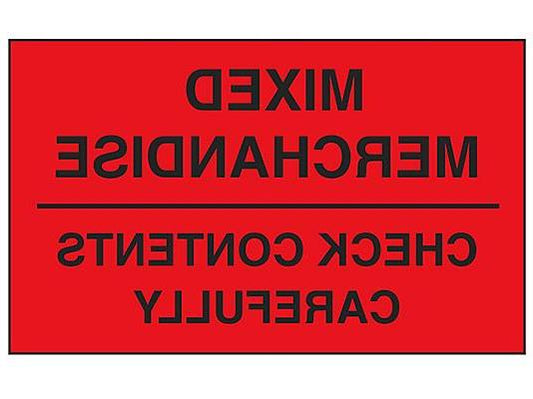 Mixed Merchandise/Check Contents Carefully Label