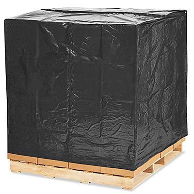 48 x 46 x 72 3 Mil UVI Opaque Black Pallet Covers