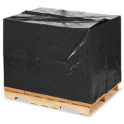 52 x 44 x 60 3 Mil UVI Opaque Black Pallet Covers