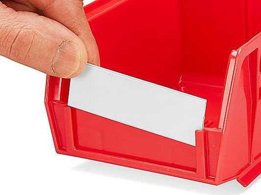 Label Holders and Inserts for Stackable Bins