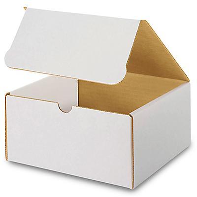 8 x 8 x 4 White Literature Mailers