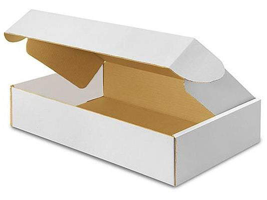 18 x 12 x 4 White Tab Locking Literature Mailers