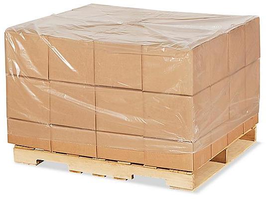 48 x 42 x 48 1 Mil Clear Pallet Covers