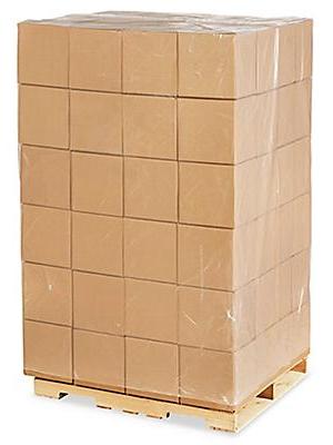 48 x 48 x 96 1 Mil Clear Pallet Covers