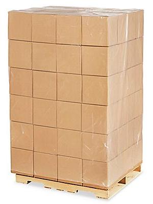 48 x 48 x 96 2 Mil Clear Pallet Covers