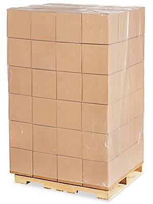 48 x 48 x 96 4 Mil Clear Heavy Duty Pallet Covers