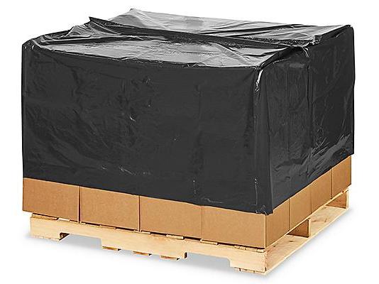 48 x 42 x 48 2 Mil Black Pallet Covers