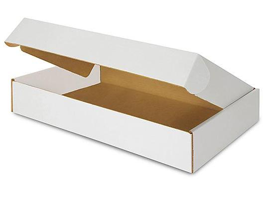 19 x 12 x 3 White Tab Locking Literature Mailers