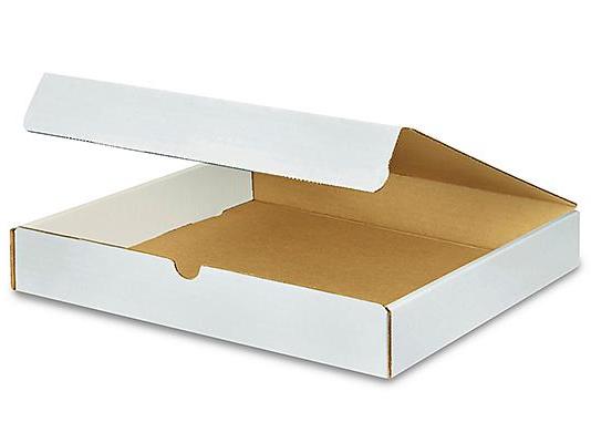 13 x 13 x 2 White Literature Mailers