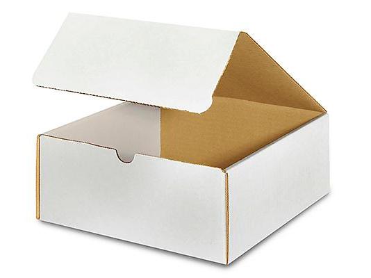 9 x 9 x 4 White Literature Mailers