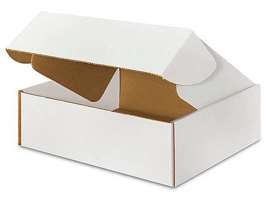 12 x 10 x 4 White Tab Locking Literature Mailers