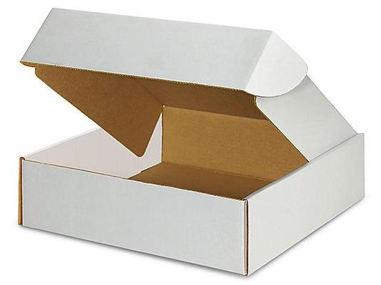 14 x 14 x 4 White Tab Locking Literature Mailers