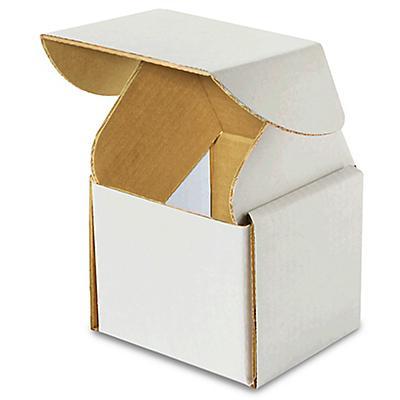 4 x 4 x 4 White Tab Locking Literature Mailers