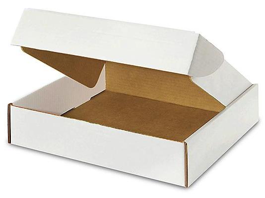 13 x 13 x 3 White Tab Locking Literature Mailers