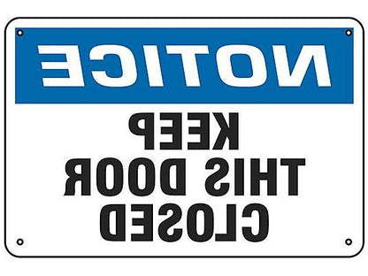 Keep This Door Closed Sign