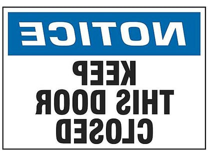 Keep This Door Closed Sign