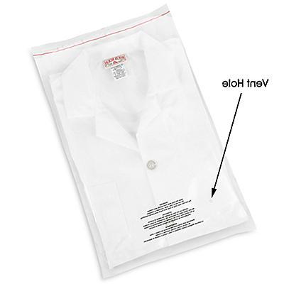 Resealable Suffocation Warning Bags with Vent Hole